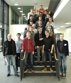 Group image of participants of the BwInf workshop